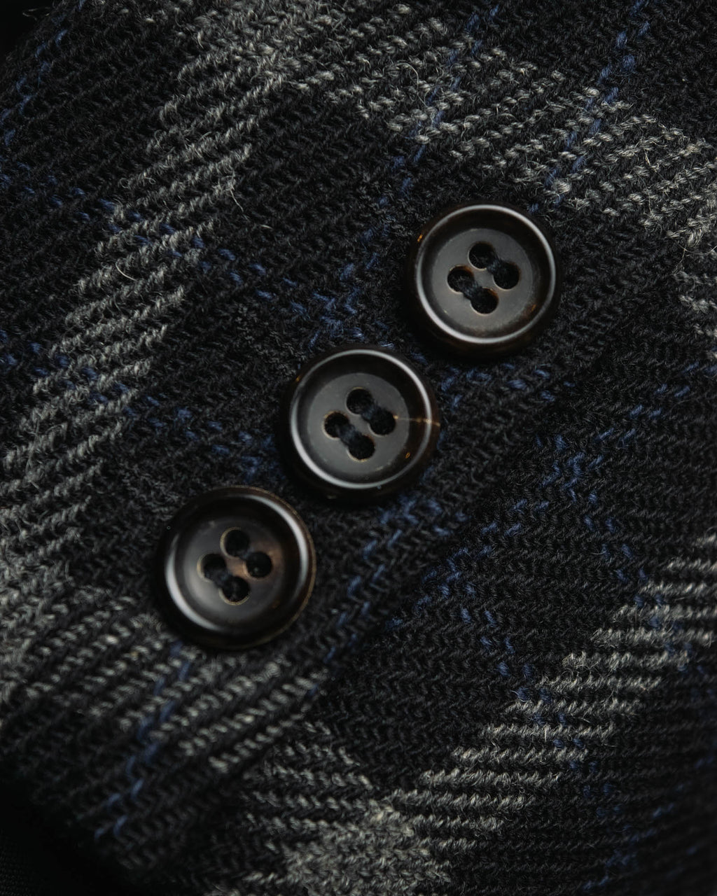 "COMME des GARÇONS HOMME"
90's Oversized wool checked tailored jacke