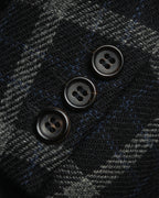 "COMME des GARÇONS HOMME"
90's Oversized wool checked tailored jacke