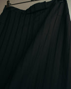 "VERONIQUE BRANQUINHO" 90's-00's Sculptural pleated wool skirt