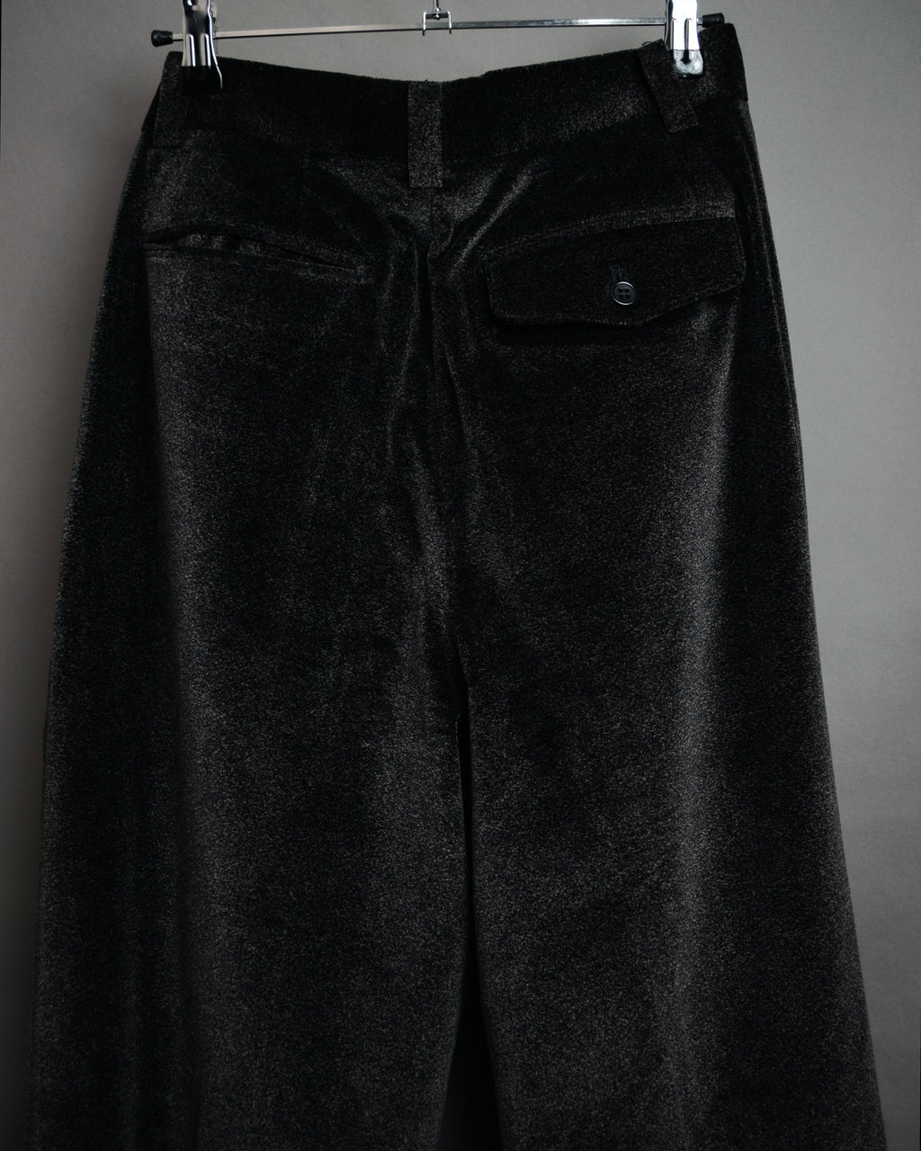 “Christian Dior MONSIEUR” 80’s-90’s Velour two tuck wide trousers