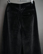 “Christian Dior MONSIEUR” 80’s-90’s Velour two tuck wide trousers