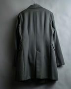 "MM6 MAISON MARGIELA" Wrap front oversized tailored jacket