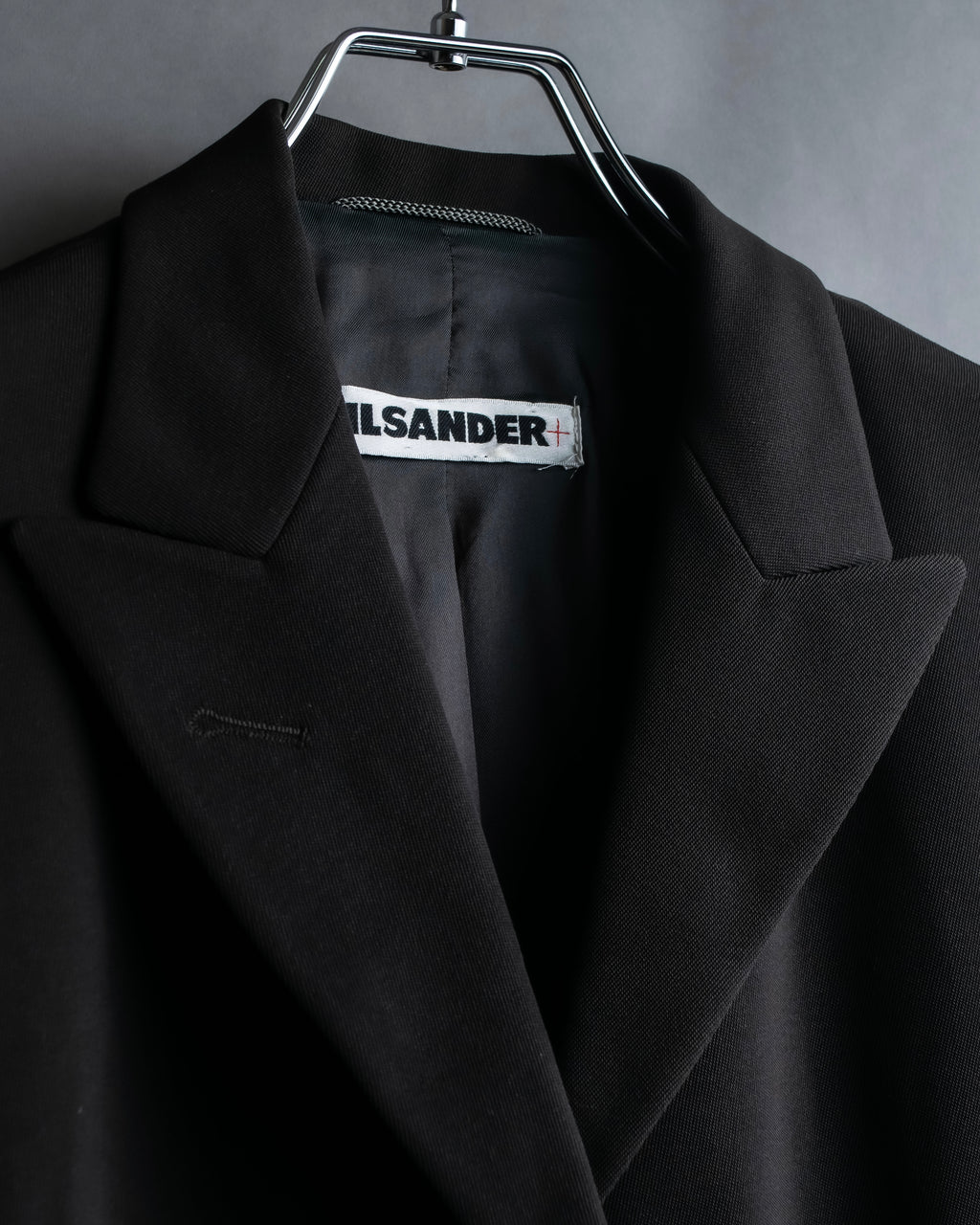 "Jil Sander+" Peaked label minimalist design tailored coat