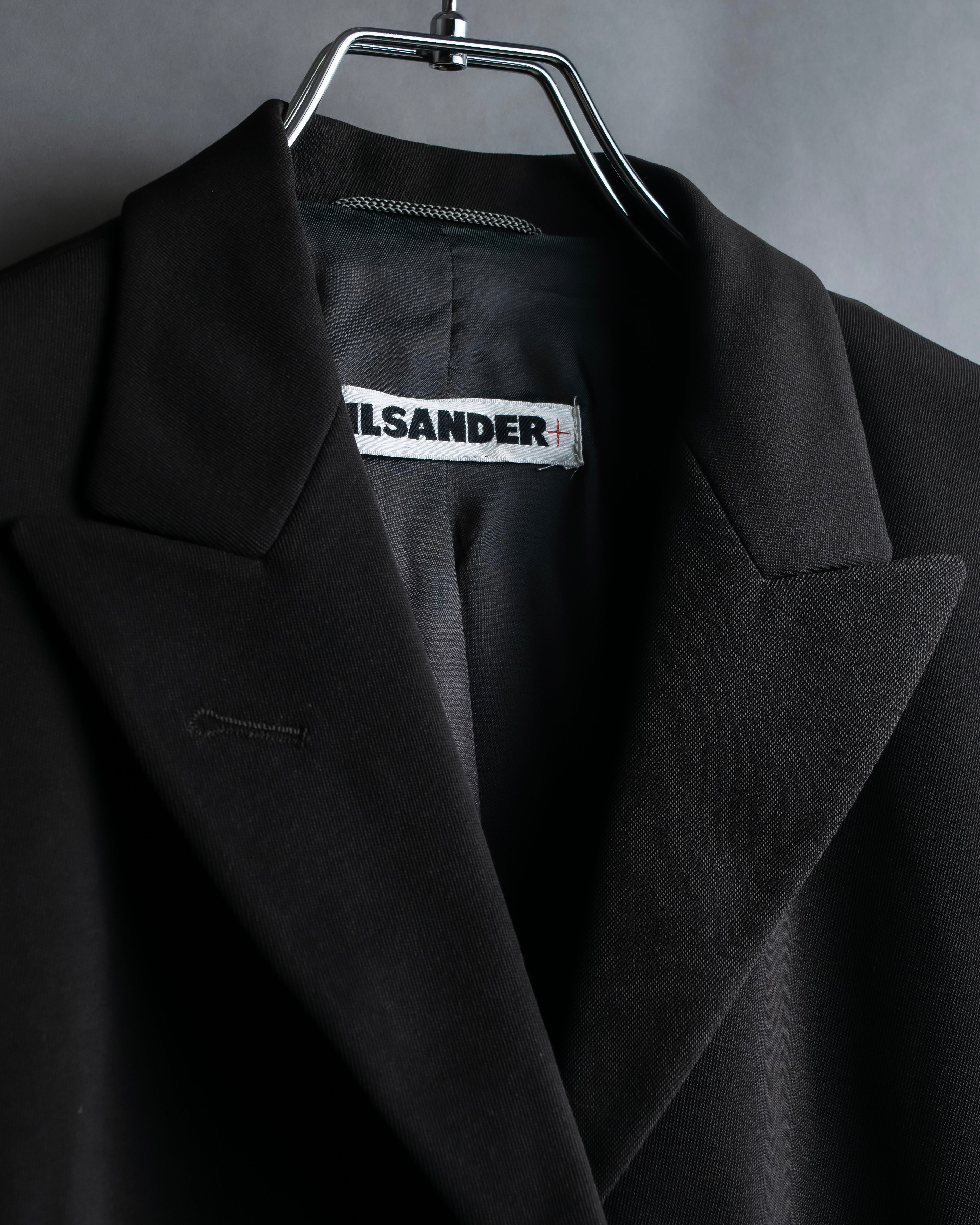"Jil Sander+" Peaked label minimalist design tailored coat