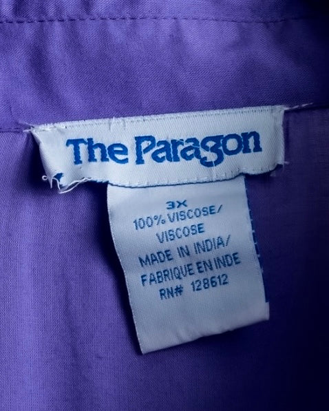 “Vintage” flower embroidery jewel designed viscose shirts