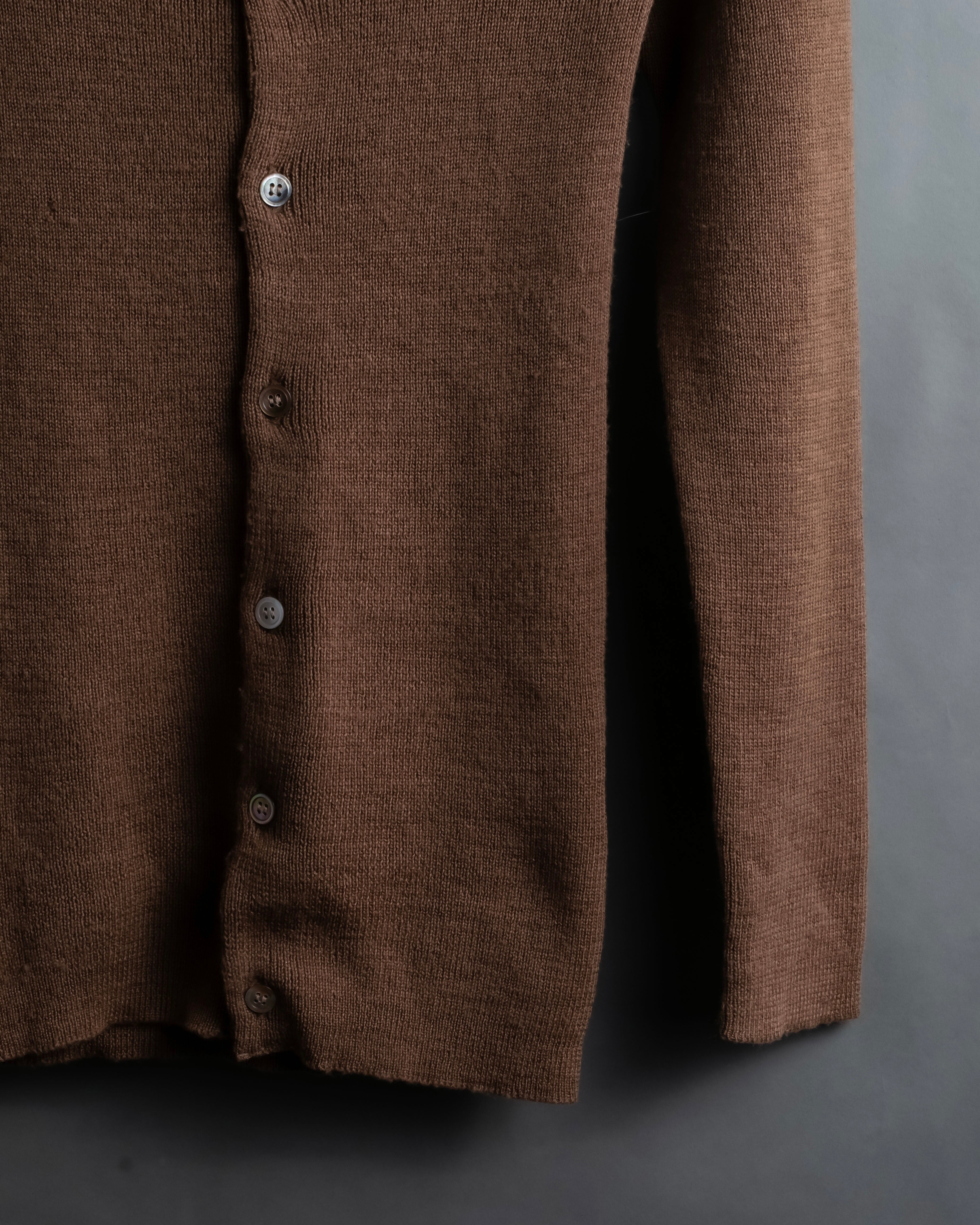 “Comme des garçons ” u-neck knit cardigan