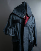 "LANVIN paris" mint condition silk blend double zip spring coat