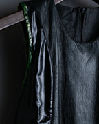 "UNDERCOVER" leather pvc combination dress