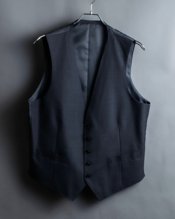 "KANSAI YAMAMOTO" Grey hidden check three-piece set up