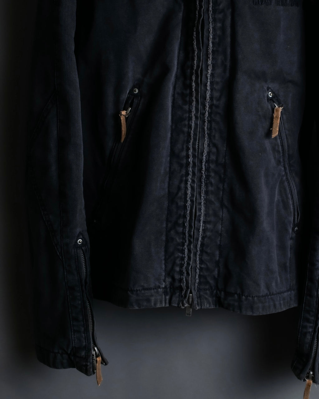 "DIESEL" Double zip gimmick jacket