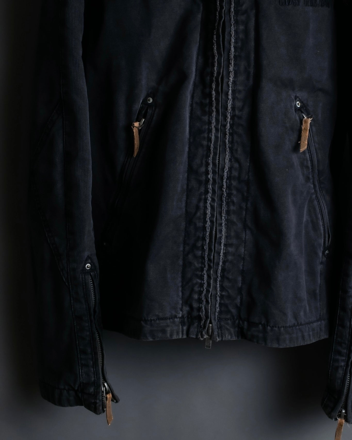 "DIESEL" Double zip gimmick jacket