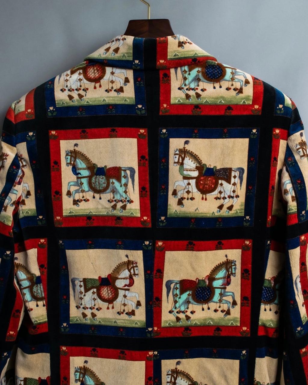 "EMPORIO ARMANI" Total Horse Pattern Four Button Jacket