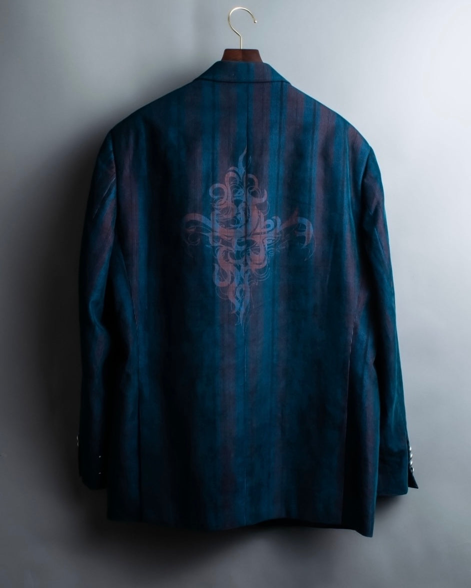 XL Vintage iridescent corduroy tailored jacket