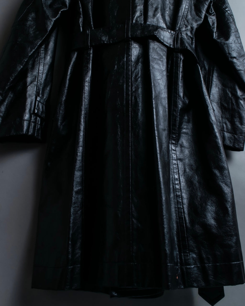 "tricot Comme des Garçons" Archive leather trench coat