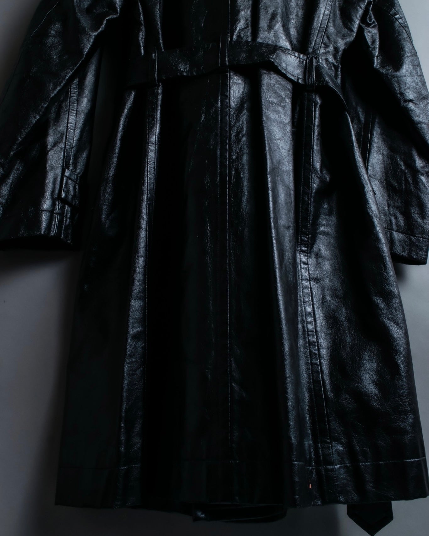 "tricot Comme des Garçons" Archive leather trench coat