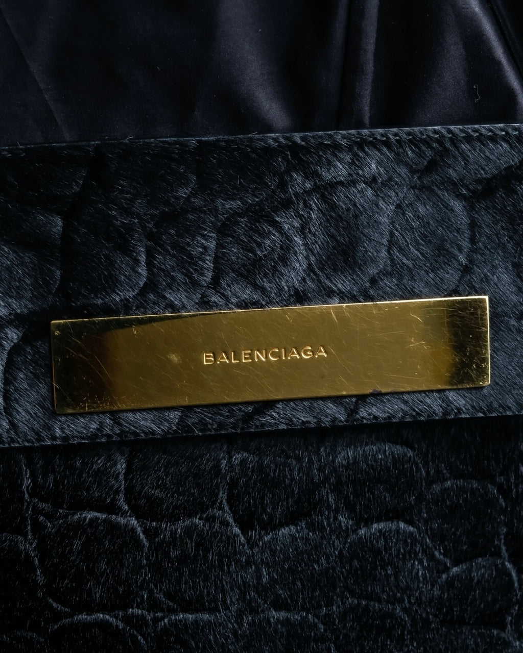 "BALENCIAGA" Haracofur leather shoulder bag