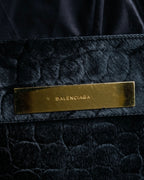"BALENCIAGA" Haracofur leather shoulder bag