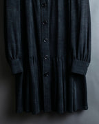 “Burberry Black Label” Trench coat designed long check shirts
