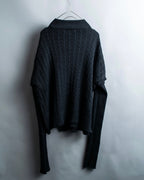 "GVGV" Arm custom layered knit