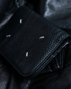 "Maison Margiela" stitched leather wallet