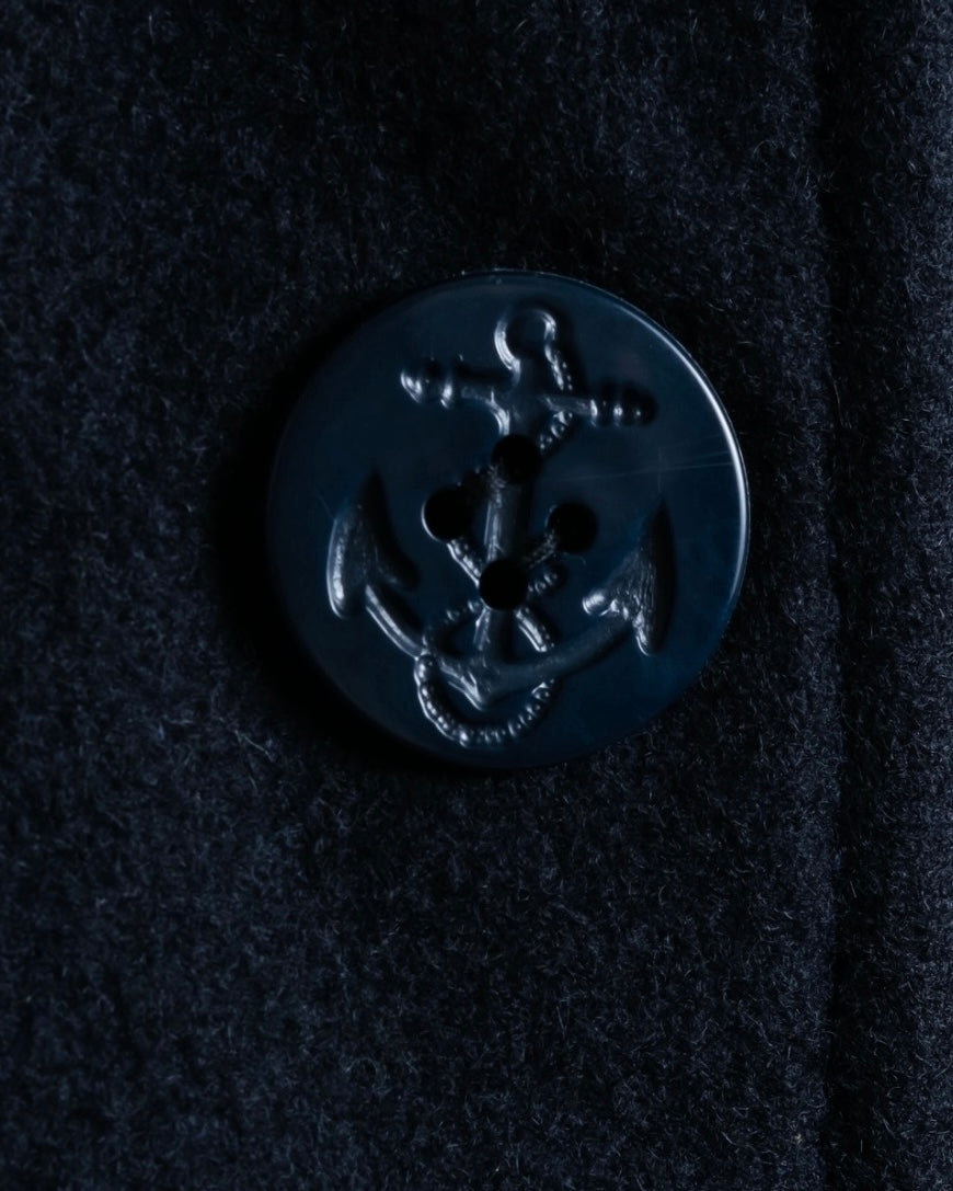 "DOLCE &amp; GABBANA" Slim silhouette leather patch P coat