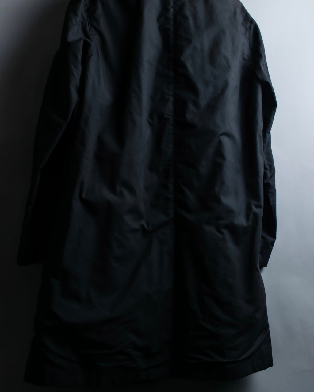 "GUCCI" Fly front knit layered double zip long coat