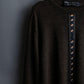 "COMME des GARCONS HOMME PLUS (1997-98's )" Spiral print design dark brown knit