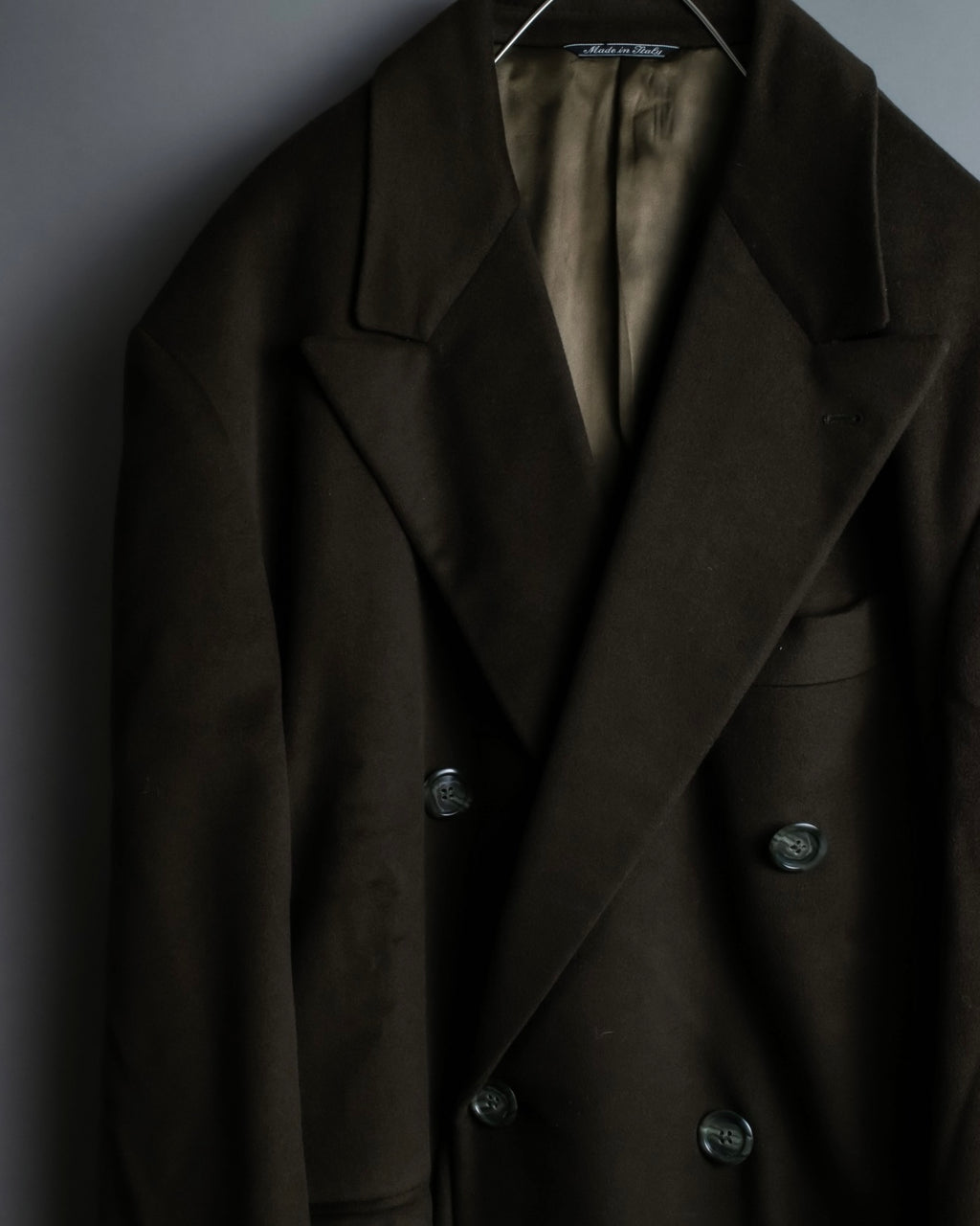 "WILLIAM" Beautiful oversized cashmere brand double-breasted coat