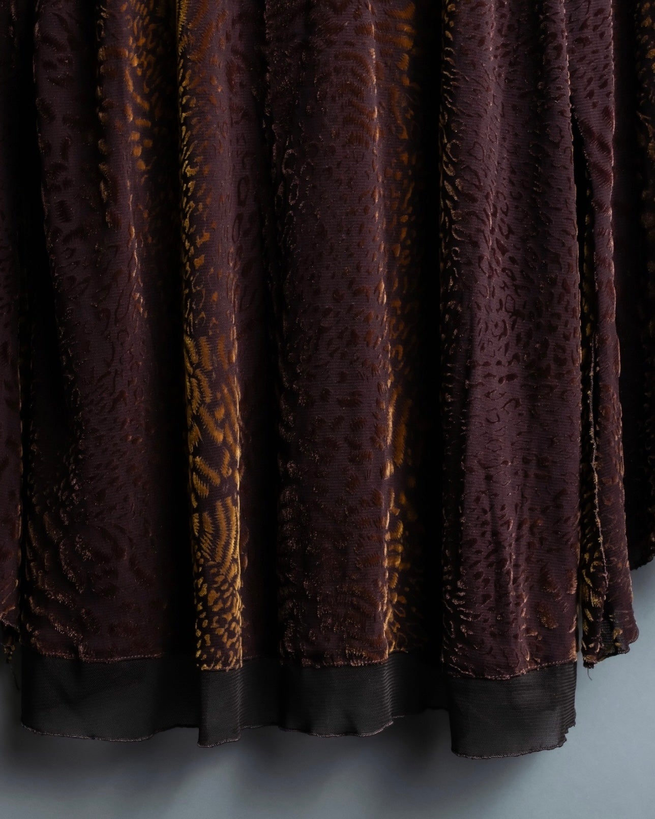 Vintage Leopard Print Sheer Dress Shirt