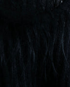 "FENDI" Hair fringe sheer combination summer knit