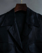 "BALENCIAGA" Silk sheer box designed shirt