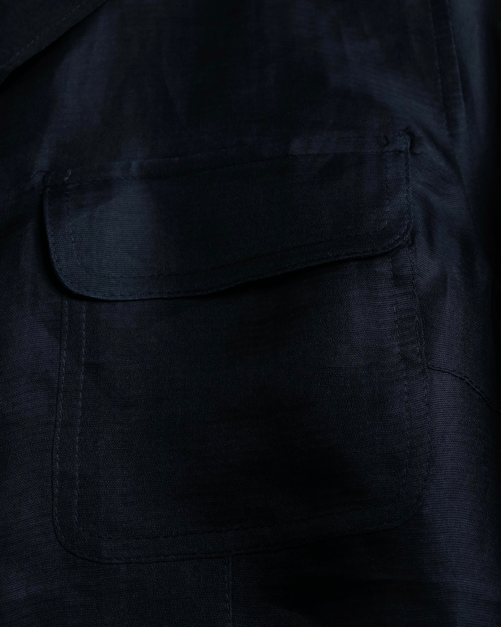 "BALENCIAGA" Silk sheer box designed shirt