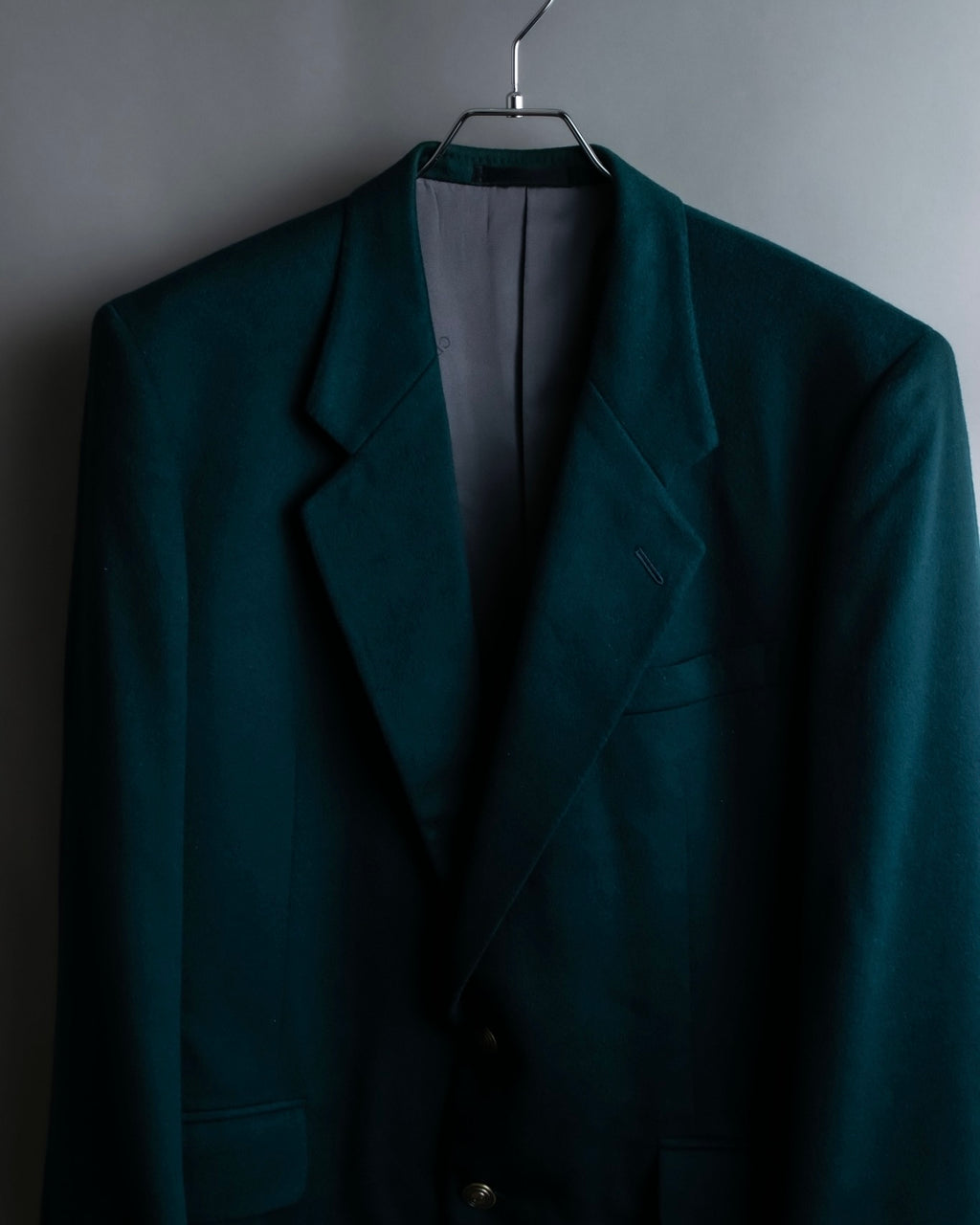 "Christian Dior MONSIEUR" Wool cashmere vibrant blue green tailored jacket