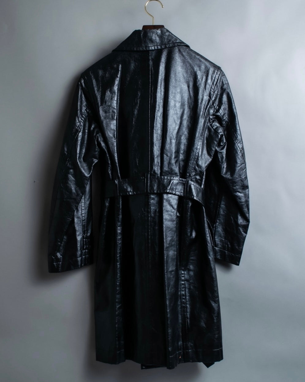 "tricot Comme des Garçons" Archive leather trench coat