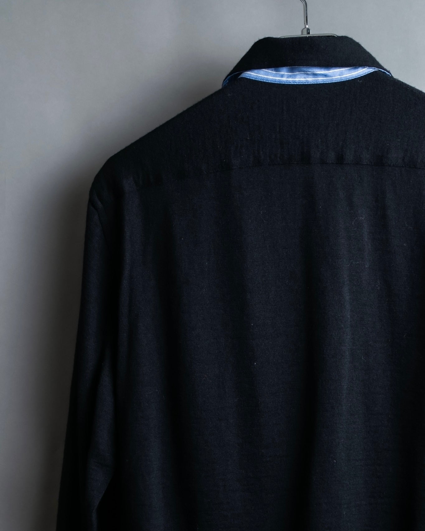 "COMME des GARCONS HOMME"Summer wool zip-up box silhouette jacket