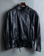 "NORIKO KAZUKI" 2way leather short jacket