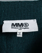 “MM6” docking designed four sleeves long knit