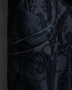 "Just Cavalli" Botanical tattooed wool coat