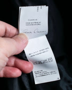 “Rick Owens” lamb leather classic biker jacket with high funnel