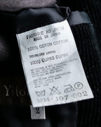 “Y’s for men” beautiful black corduroy single tailored jacket