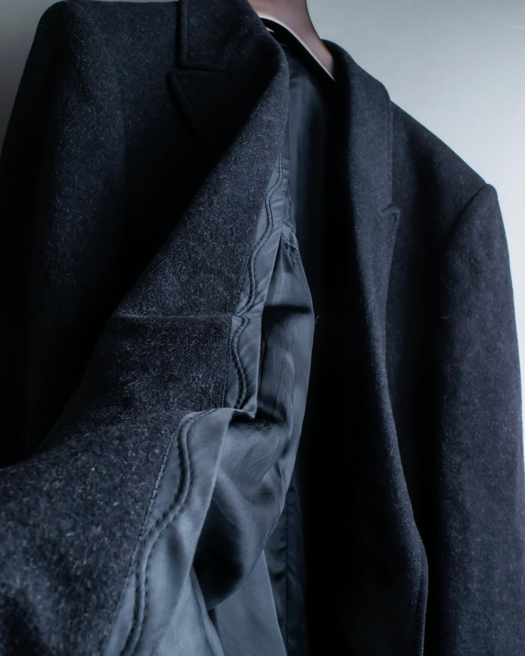 "STAFFORD"  Double-breasted super long wool coat