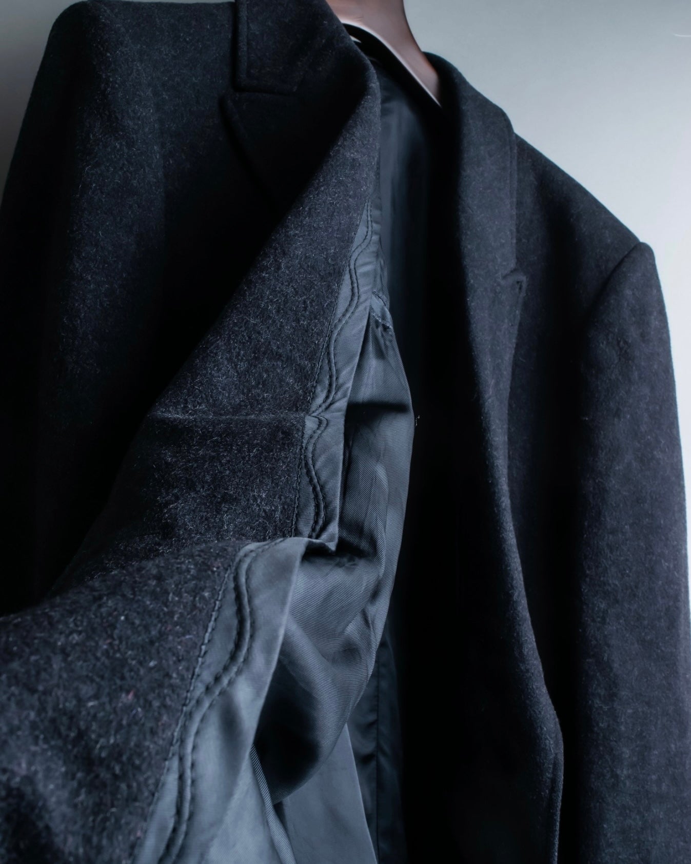 "STAFFORD"  Double-breasted super long wool coat