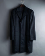 "VERSACE" fly-front double-breasted wool coat