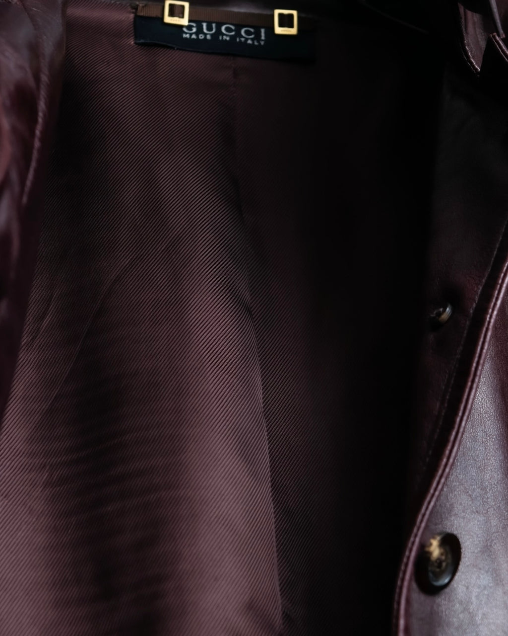 “GUCCI” Beautiful genuine sheep leather jacket