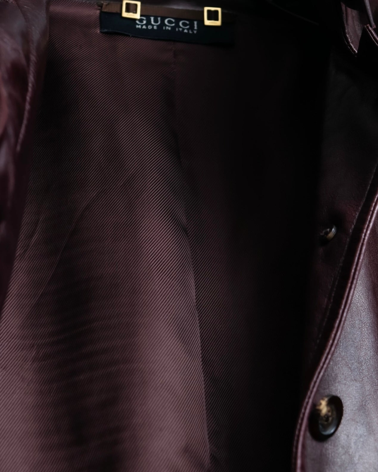 “GUCCI” Beautiful genuine sheep leather jacket