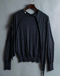 HERMES Margiela Period 100% Wool Collar Knit