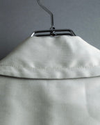 "Maurizio Pecoraro" gather sleeves glossy silver spring coat