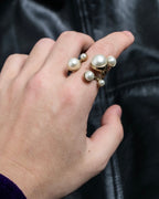 "Dior" pearl tree design ring
