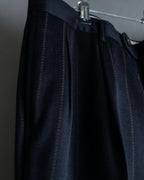 "Christian Dior" stitch design stripe black set up