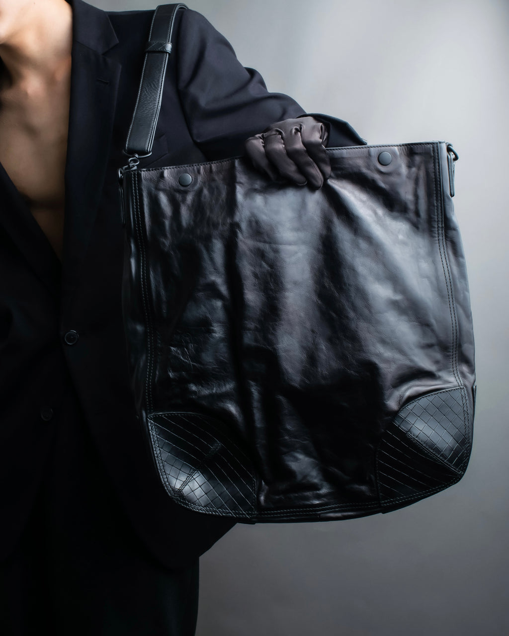 "BOTTEGA VENETA" Intreccio Mirage calf leather shoulder bag